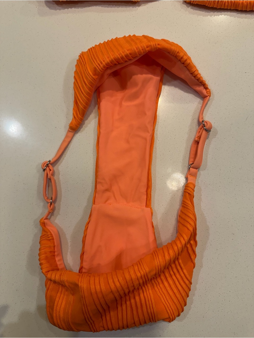 Seamolly Vibrant Orange Textured Bikini Set - Picture 7 of 7